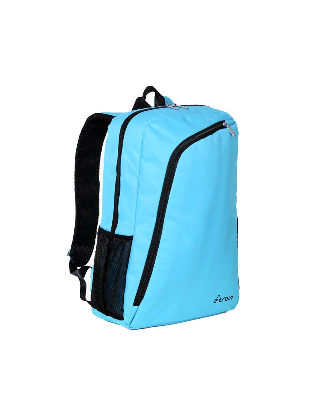 E-train Backpack bag, Fit Up to 15.6"  with laptop compartment, Nylon Material Turquoise color