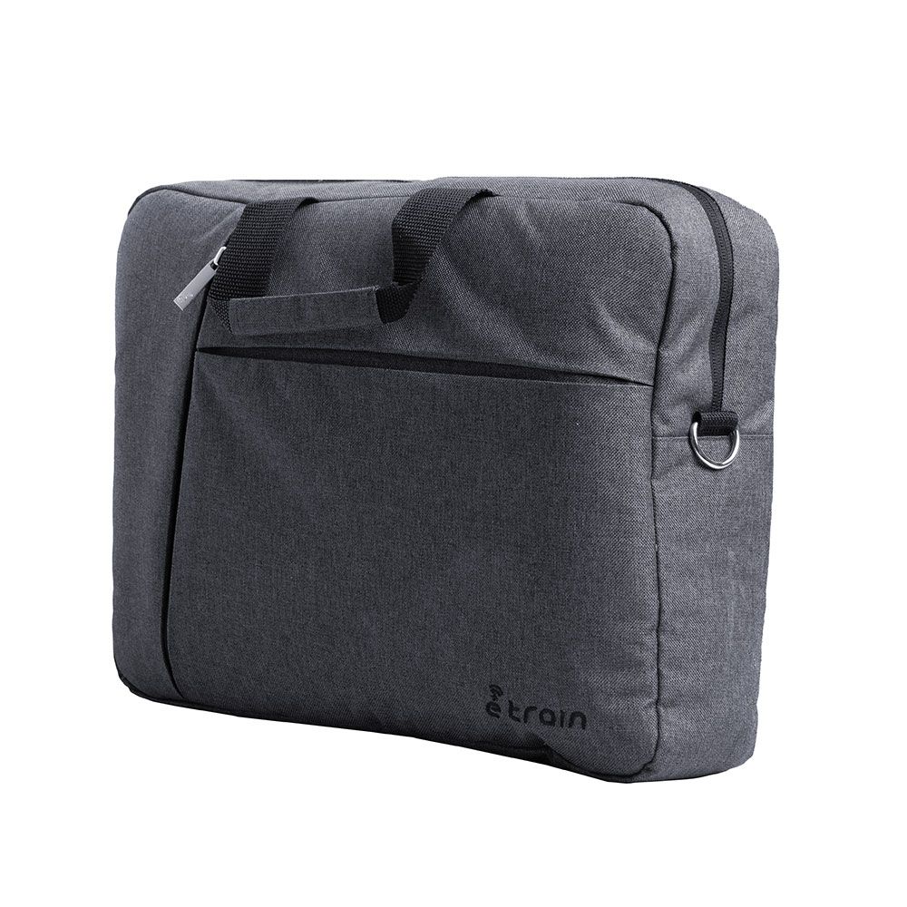 E-train Laptop messenger Shoulder Bag up to 15.6" Gray