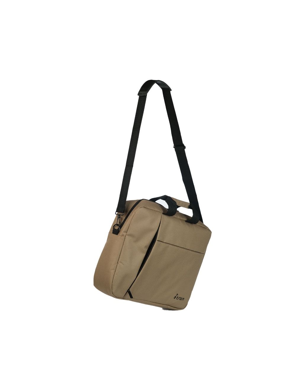 E-train Laptop messenger Shoulder Bag up to 15.6" Café