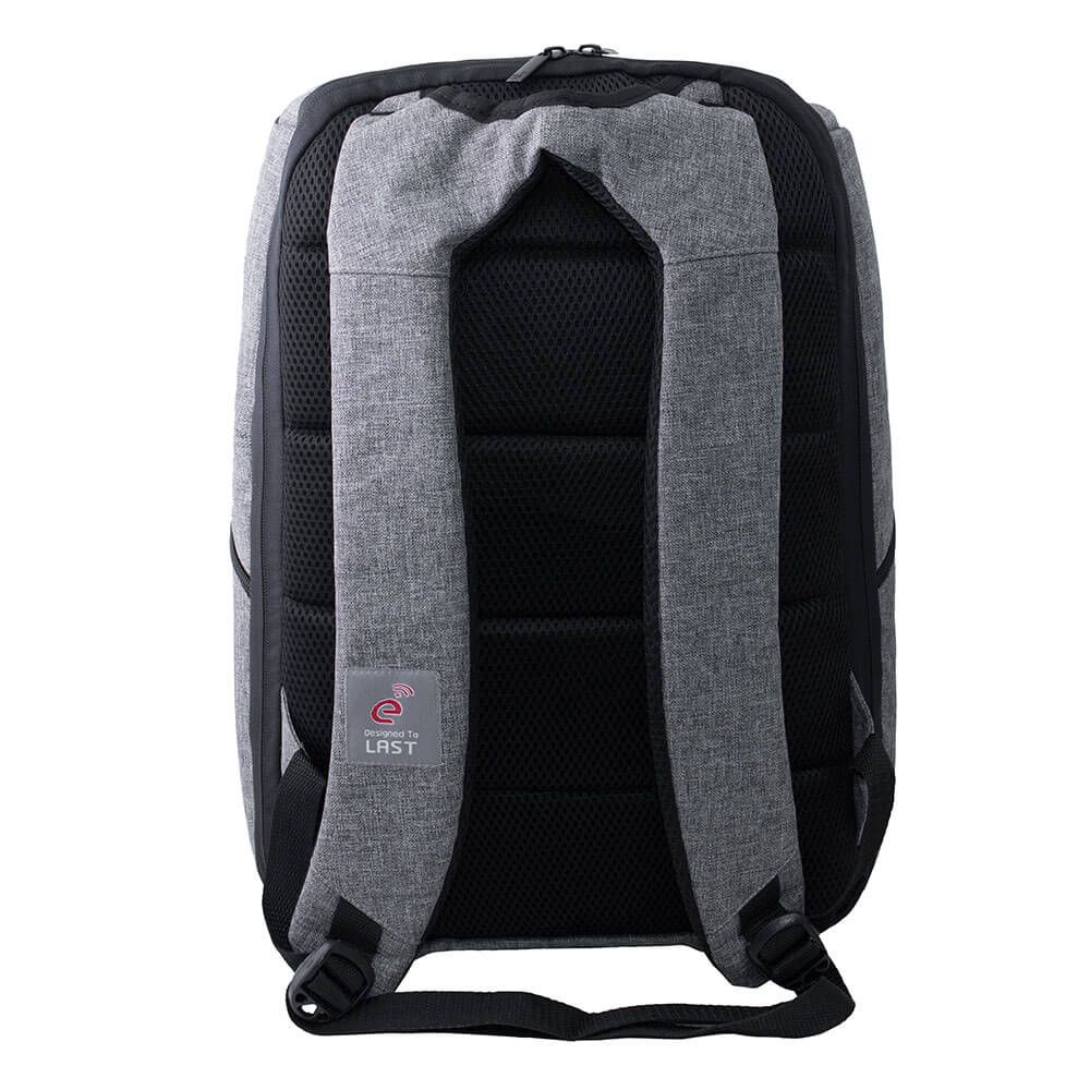 E-train Laptop Backpack Made by High Quality Nylon Material, Fits Up to 15.6”, Gray