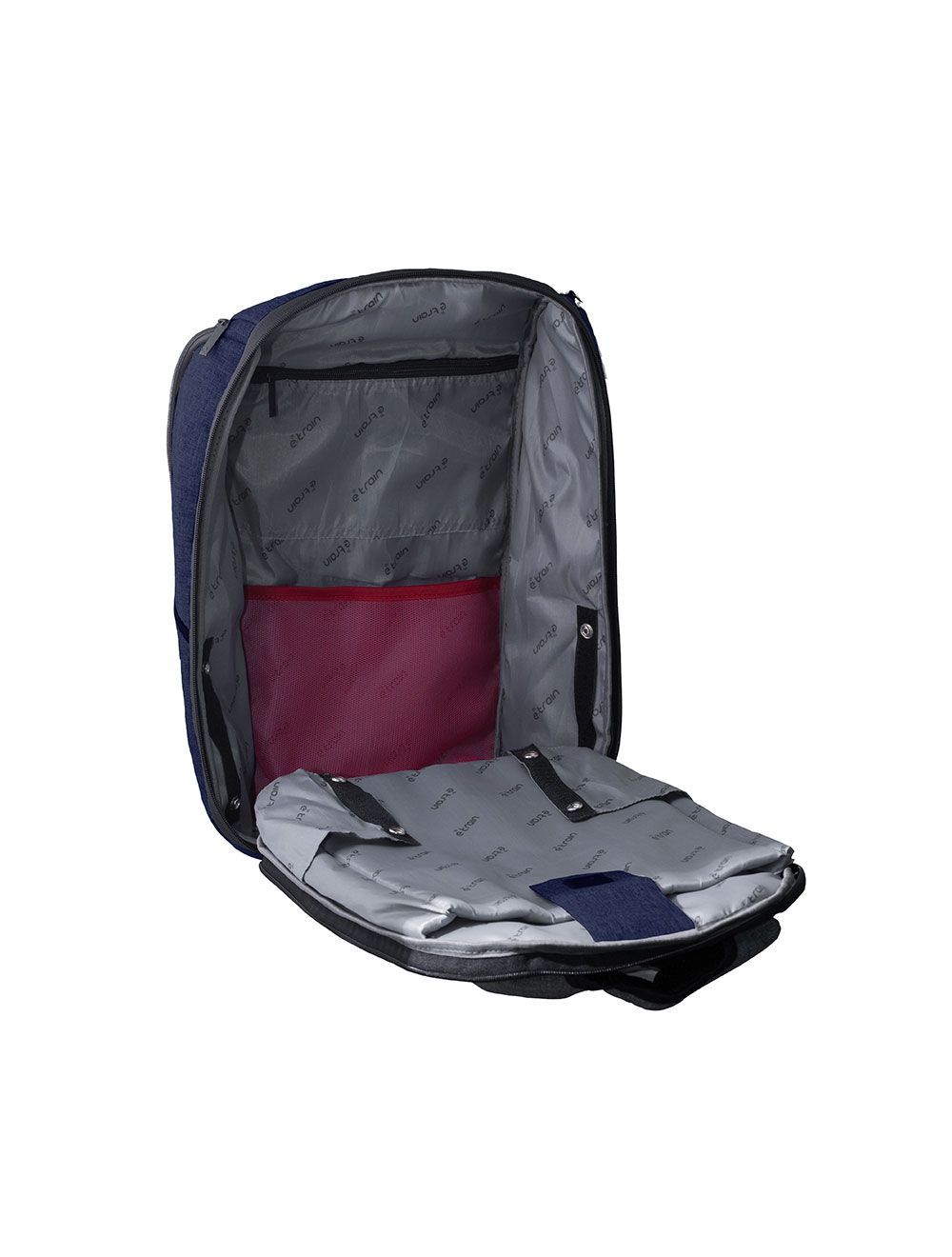 E-train Laptop Backpack Made by High Quality Nylon Material, Fits Up to 15.6”, Blue