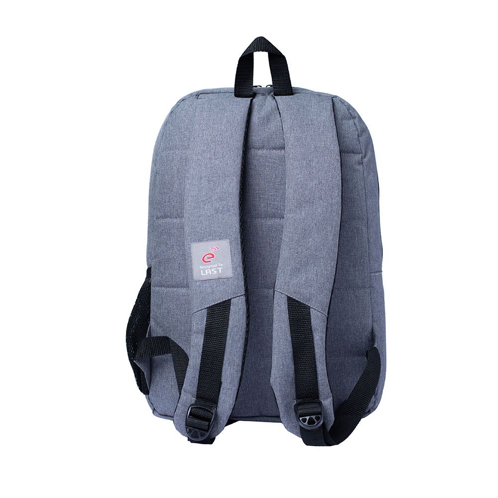 E-train Laptop Backpack Fits up to 15.6" Gray