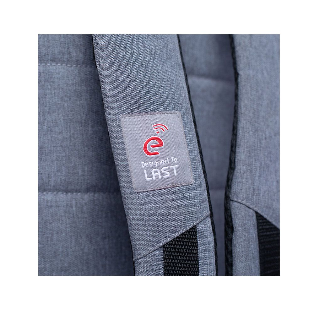 E-train Laptop Backpack Fits up to 15.6" Gray