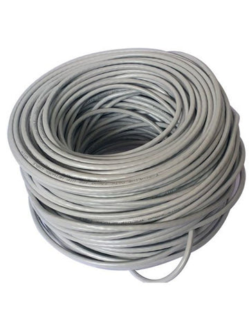 كابل إيثرنت لان كات 305 متر و100 متر رمادي، 0.38 ملم، 4CCS+4CCA