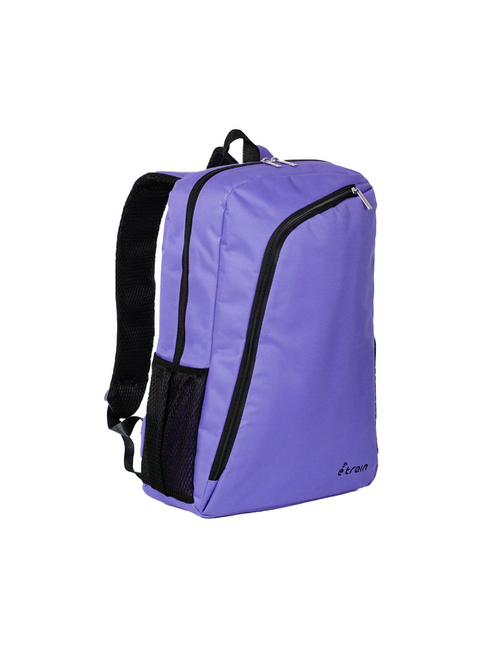E-train Backpack bag, Fit Up to 15.6"  with laptop compartment, Nylon Material Purple color