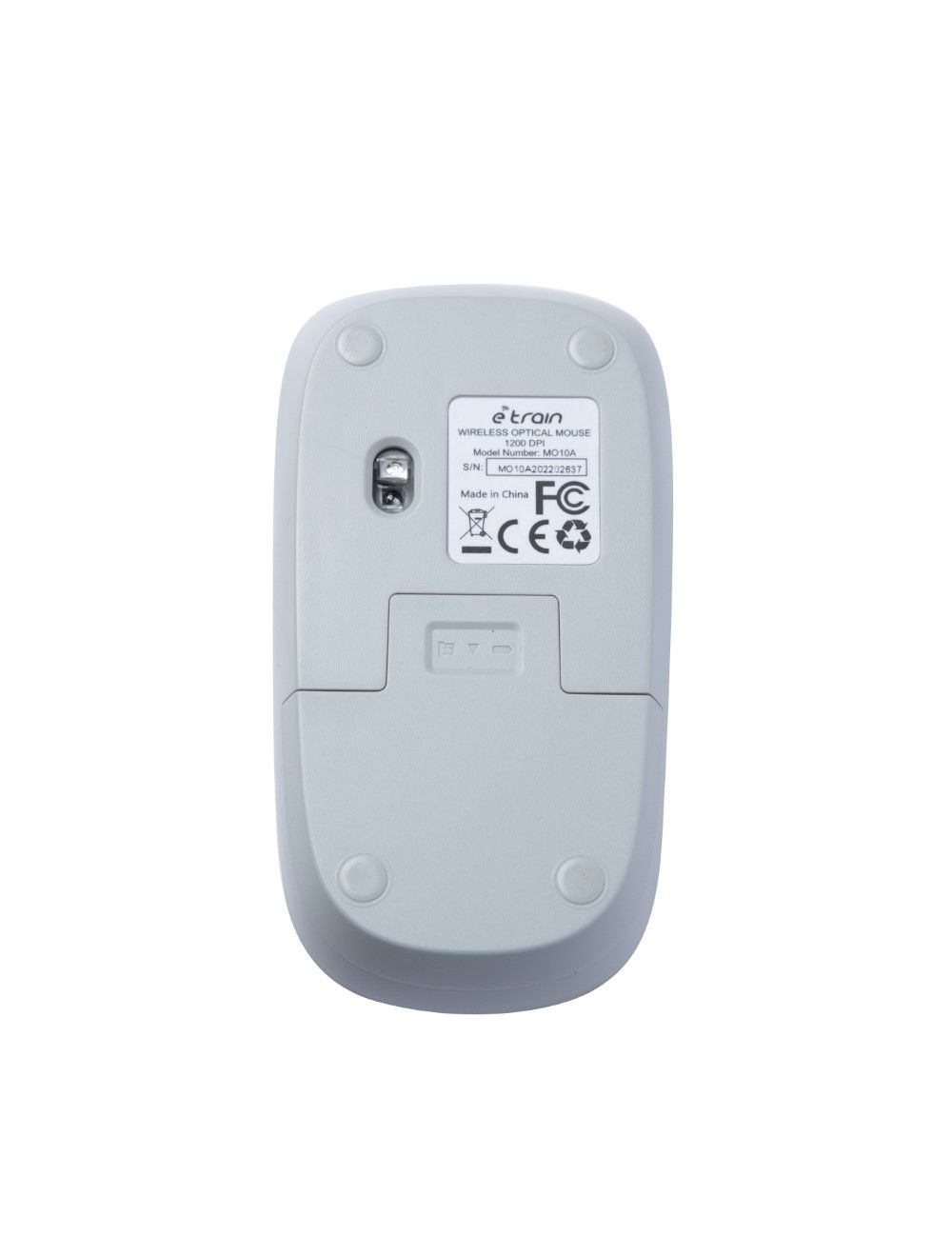 Etrain Wireless Optical Mouse 1200 DPI Gray