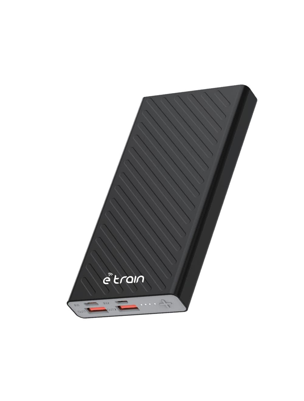 Etrain Power Bank 10,000 Mah, Dual Input & Output, Total power 10.5W, Black