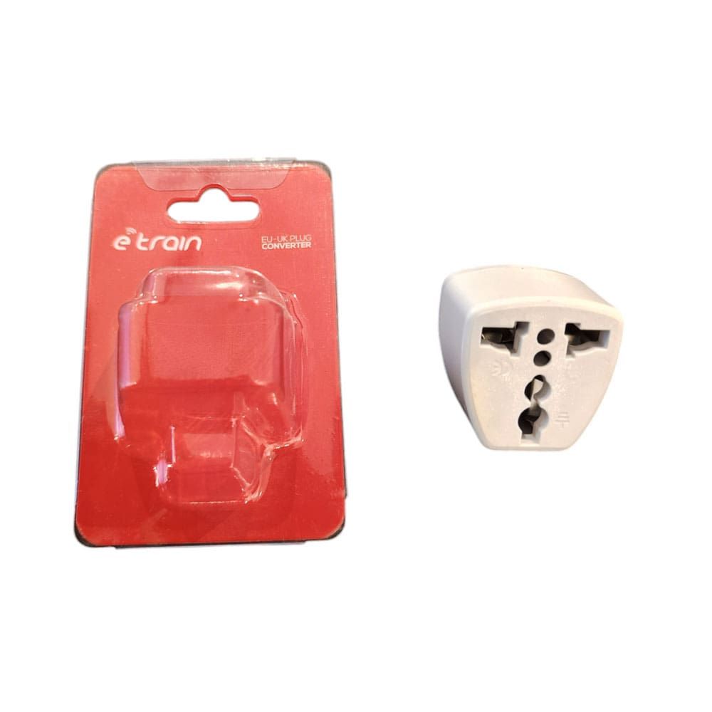 Etrain Power Plug Converter from UK to Euro Plug