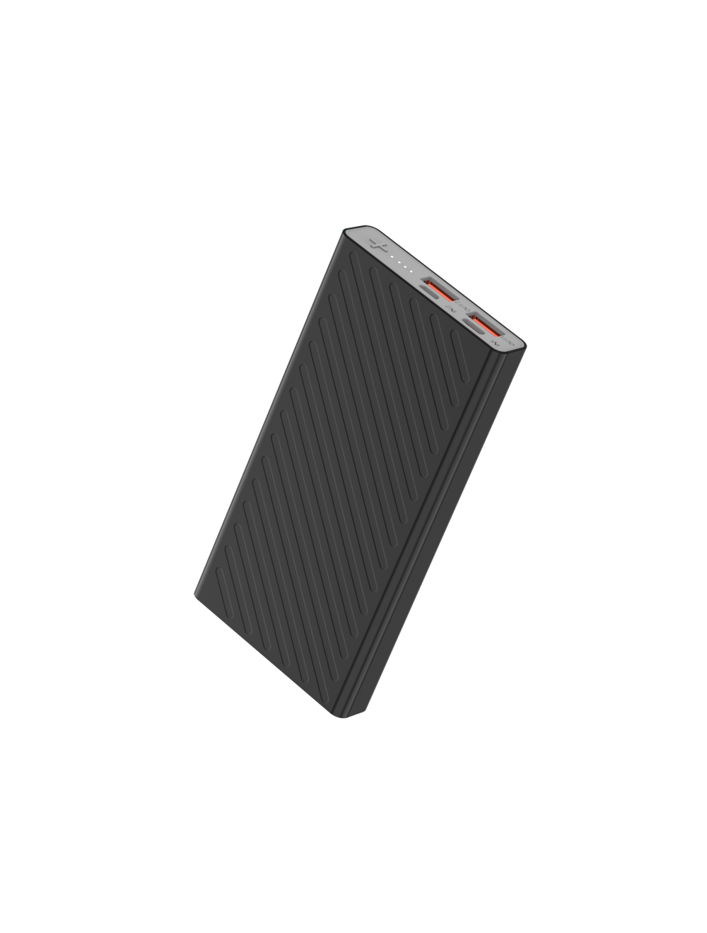 Etrain Power Bank 10,000 Mah, Dual Input & Output, Total power 10.5W, Black